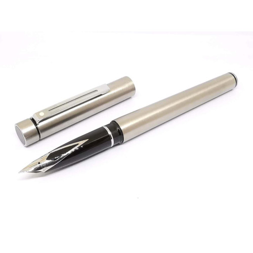 =庫存新筆= 西華 SHEAFFER TARGA 不鏽鋼筆桿 鋼尖
