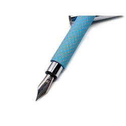 德國 FABER-CASTELL 輝柏 Ambition 成吉思汗 印度繩紋 繩紋飾 鋼筆(天空藍) 德國 FABER-CASTELL 輝柏 Ambition 成吉思汗 印度繩紋 繩紋飾 鋼筆(天空藍)