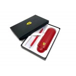 CROSS 高仕 CLASSIC CENTURY 法拉利 新經典世紀系列 原子筆＋筆套禮盒組（霧紅）