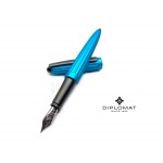 德國 DIPLOMAT 迪波曼 AERO 太空梭 禮盒組 鋼筆（土耳其藍 不鏽鋼尖）