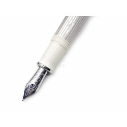 德國 Pelikan 百利金 M405 Souverän 透明白條 14K金 鋼筆 德國 Pelikan 百利金 M405 Souverän 透明白條 14K金 鋼筆