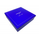 瑞士卡達CARAN D’ACHE + KLEIN BLUE® 利曼系列 霧藍漆(銀夾) 18k金 鋼筆＋墨水禮盒