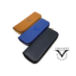 義大利 Visconti 真皮 2-PEN HOLDER 兩入裝筆盒 KL06 義大利 Visconti 真皮 2-PEN HOLDER 兩入裝筆盒 KL06