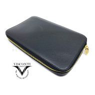 義大利 Visconti 真皮 12-PEN HOLDER 十二入裝筆盒 KL11(黑色) 義大利 Visconti 真皮 12-PEN HOLDER 十二入裝筆盒 KL11(黑色)