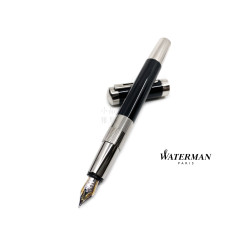 法國 Waterman 名門系列 麗黑白夾 18K金 鋼筆 法國 Waterman 名門系列 麗黑白夾 18K金 鋼筆