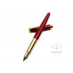 派克 Parker 新款Sonnet 卓爾系列 紅桿金夾 鋼筆（18K金尖）
