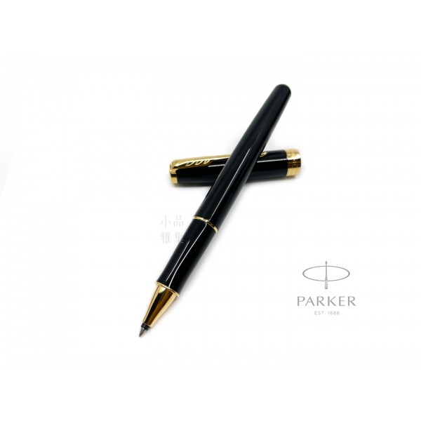 派克 Parker 新款Sonnet 卓爾系列 亮黑金夾 鋼珠筆