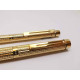 =庫存新筆= SHEAFFER 西華TARGA 1007 鍍金 格紋 14K USA製 鋼筆/原子筆