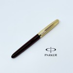 派克 PARKER 51復刻 18K 鋼筆 （紅桿金蓋）
