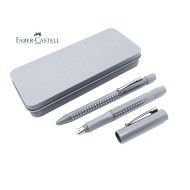 德國 Faber-Castell 輝柏 好點子握得住 鋼筆+原子筆 鐵盒套組(斑駁灰) 德國 Faber-Castell 輝柏 好點子握得住 鋼筆+原子筆 鐵盒套組(斑駁灰)