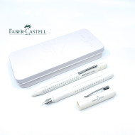 德國 Faber-Castell 輝柏 好點子握得住 鋼筆+原子筆 鐵盒套組(椰奶白) 德國 Faber-Castell 輝柏 好點子握得住 鋼筆+原子筆 鐵盒套組(椰奶白)
