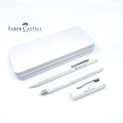 德國 Faber-Castell 輝柏 好點子握得住 鋼筆+原子筆 鐵盒套組(椰奶白) 德國 Faber-Castell 輝柏 好點子握得住 鋼筆+原子筆 鐵盒套組(椰奶白)