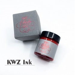 化學博士的手調墨水- KWZ Inks Calligraphy Ink 25ml 沾水筆專用墨水（硃砂紅）