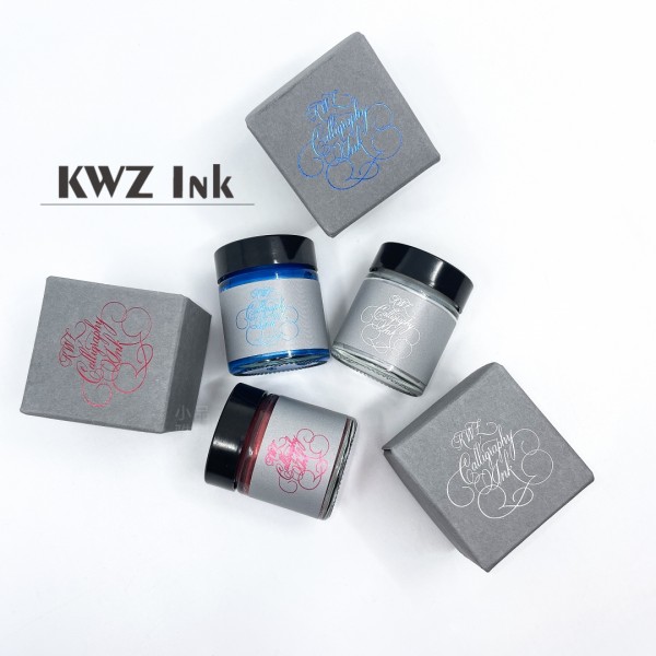 化學博士的手調墨水- KWZ Inks Calligraphy Ink 25ml 沾水筆專用墨水（珠光三色可選）