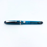 日本 PILOT 百樂 Custom 74 透明桿14K 鋼筆(孔雀藍) 日本 PILOT 百樂 Custom 74 透明桿14K 鋼筆(孔雀藍)