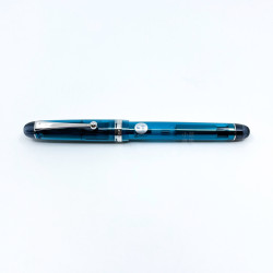 日本 PILOT 百樂 Custom 74 透明桿14K 鋼筆(孔雀藍) 日本 PILOT 百樂 Custom 74 透明桿14K 鋼筆(孔雀藍)