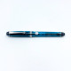 日本 PILOT 百樂 Custom 74 透明桿14K 鋼筆（孔雀藍）