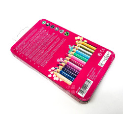 德國 FABER-CASTELL 輝柏 12色三角點鑽色鉛筆禮盒組（201737）