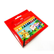 德國 FABER-CASTELL 輝柏 大象粗芯蠟筆12色(120040) 德國 FABER-CASTELL 輝柏 大象粗芯蠟筆12色(120040)
