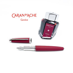 瑞士卡達Caran d'Ache Leman 利曼 18k金 鋼筆禮盒組(酒紅) 瑞士卡達Caran d'Ache Leman 利曼 18k金 鋼筆禮盒組(酒紅)
