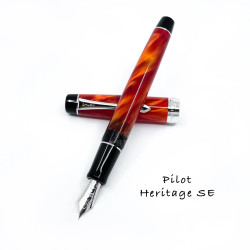 日本 PILOT 百樂 Custom Heritage SE 大理石紋 14K鋼筆 
(橘紅) 日本 PILOT 百樂 Custom Heritage SE 大理石紋 14K鋼筆 
(橘紅)