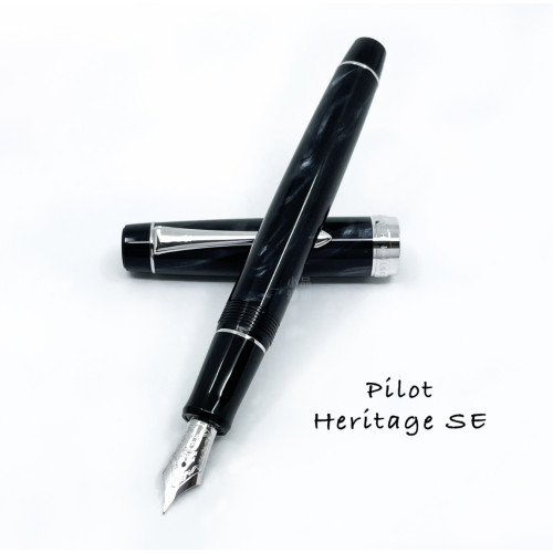 日本 PILOT 百樂 Custom Heritage SE 大理石紋 14K鋼筆
(煙黑)