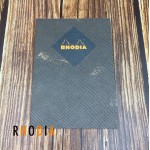 法國 RHODIA N°16 Heritage 魚骨紋封面  14.8x21cm 象牙色橫線內頁 筆記本