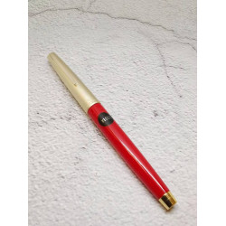 =庫存新品= 白金牌 60年代 地球標 P60 14K (麗紅 銀蓋斜頂) =庫存新品= 白金牌 60年代 地球標 P60 14K (麗紅 銀蓋斜頂)