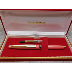 =庫存新品= 白金牌 60年代 地球標 P60 14K (珊瑚粉銀蓋) =庫存新品= 白金牌 60年代 地球標 P60 14K (珊瑚粉銀蓋)