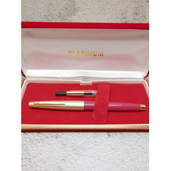 =庫存新品= 白金牌 60年代 地球標 P60 14K (桃紅 銀蓋平頂) =庫存新品= 白金牌 60年代 地球標 P60 14K (桃紅 銀蓋平頂)