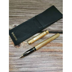 =庫存新筆= SHEAFFER 西華TARGA 1007 鍍金 格紋 14K USA製 鋼筆