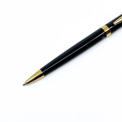 法國 Waterman 雋雅系列 原子筆（黑桿金夾）