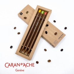 瑞士卡達 CARAN D'ACHE NESPRESSO 咖啡膠囊聯名 第四代 限定 瑞士原木鉛筆組