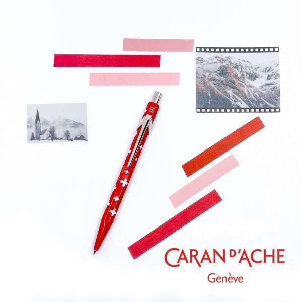 瑞士 卡達 Caran d'Ache 844 Totally Swiss 瑞士國旗 紅色 0.5MM 自動鉛筆