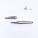 德國 OTTO HUTT 奧托赫特 時尚絨 | Design06 煙灰色 鋼珠筆（黑夾款）