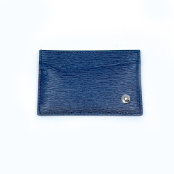 德國 Montblanc 萬寶龍 4810 Westside 真皮 水波紋 信用卡夾 藍色(118660)  德國 Montblanc 萬寶龍 4810 Westside 真皮 水波紋 信用卡夾 藍色(118660)