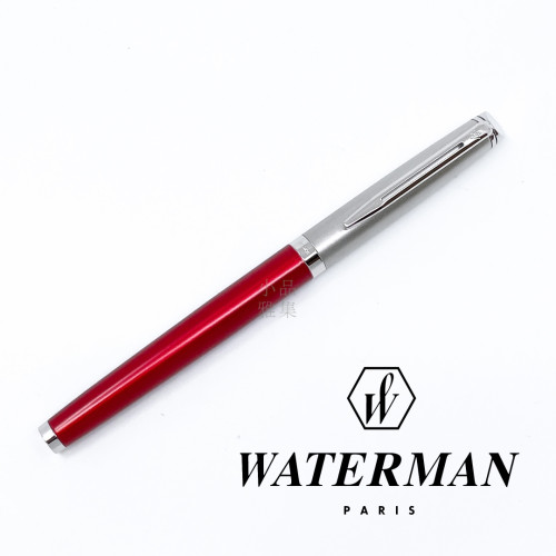 法國 Waterman 雋雅系列 鋼筆(寶石紅銀蓋)