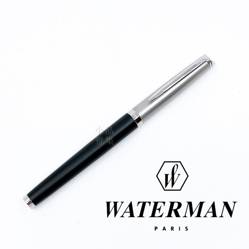 法國 Waterman 雋雅系列 鋼筆(霧黑桿銀蓋)