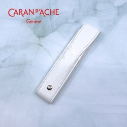 瑞士 卡達 CARAN D'ACHE LEMAN 利曼系列 小牛皮 一支裝 筆套（白色）