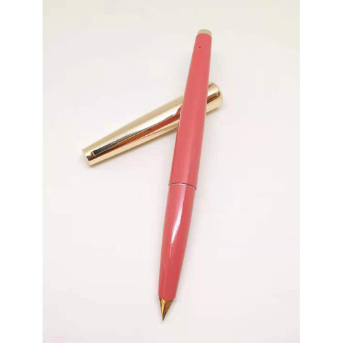 =庫新品= 日本PILOT 百樂 SUPER100L 金蓋 14K 三角形尖 (粉1)