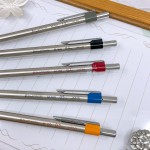 日本 PLATINUM 白金 M-100  按壓式 不鏽鋼筆桿 自動鉛筆 （五種規格可選） 