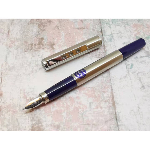 = 庫新品=  老白金  不鏽鋼桿 PMB-4000  中細字 鋼筆 