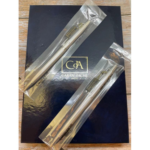 ☆庫存新品 ☆ CARAN D’ACHE 卡達 銀製 （劍形筆夾）原子筆/鉛筆 