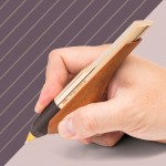 【木趣 | 啄墨2.0】拼木版單筆 + 筆座 - 兼具擺飾與書寫的原木手工藝筆【山雀】