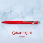 瑞士卡達 Caran d'Ache 849 按壓岀芯鋼珠筆 （紅色）
