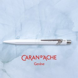 瑞士卡達 Caran d'Ache 846 按壓岀芯鋼珠筆 （白色）