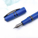 義大利Visconti HOMO SAPIENS智人 火山熔岩14K鋼筆 Overseas Blue 地中海藍