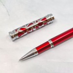 Rarefatto 芮菲客 巴洛克系列 金屬簍空 鋼珠筆（珠光亮紅款）四折特價中！