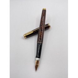 ☆ 中古美品 ☆ 派克 Parker 75 法國製 棕色漆 14K 尖 鋼筆  XF尖 ☆ 中古美品 ☆ 派克 Parker 75 法國製 棕色漆 14K 尖 鋼筆  XF尖