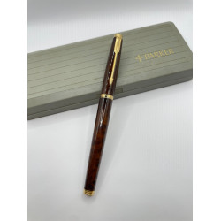 ☆ 中古美品 ☆ 派克 Parker 75 法國製 棕色漆 14K 尖 鋼筆  XF尖 ☆ 中古美品 ☆ 派克 Parker 75 法國製 棕色漆 14K 尖 鋼筆  XF尖